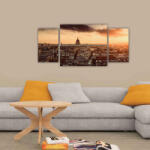 4 Decor Tablou canvas 4 piese - Orasul de sus