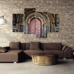 4 Decor Tablou canvas 4 piese - Poarta veche