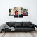 4 Decor Tablou canvas 4 piese - Moulin rouge