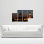 4 Decor Tablou canvas 4 piese - Big Ben seara