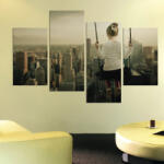 4 Decor Tablou canvas 4 piese - Peste oras