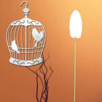 Walplus Birdcage Mirror Wall Art