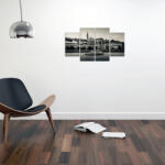 4 Decor Tablou canvas 4 piese - Barca pe apa