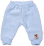 Baby Nellys Pantaloni tricotati pentru bebelusi Hand Made Baby Nellys, albastri