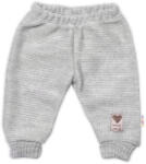 Baby Nellys Pantaloni tricotati pentru bebelusi Hand Made Baby Nellys, gri