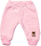 Baby Nellys Pantaloni bebelusi tricotati Hand Made Baby Nellys, roz
