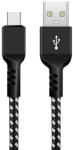 Maclean Cablu USB-C, care acceptă Fast Charge, transfer de date, 2, 4 A, 5 V/2, 4 A, negru, 1 m lungime, MCE471 (MCE471) - vexio