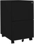 vidaXL Dulap dosare mobil, negru, 39x45x67 cm, oțel (335976) Dulap arhivare