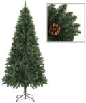 vidaXL Brad de Crăciun artificial cu conuri de pin, verde, 180 cm (284315)