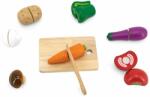 Viga Toys Set legume de taiat din lemn, Viga