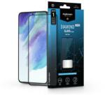 MyScreen LA-2098 Samsung Galaxy S21 FE 5G edzett üveg képernyővédő fólia - Myscreen protector diamond glass Lite Edge2.5D fekete (LA-2098)
