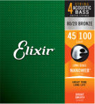  Elixir 80/20 Bronze NanoWeb (14502) 045-100 Light akusztikus basszusgitár húrkészlet