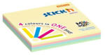 STICK N Öntapadó jegyzettömb, 76x76 mm, 100 lap, STICK N "Magic Pad" pasztell színek (SN21574) - onlinepapirbolt