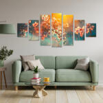 4 Decor Tablou canvas 7 piese - Floare de cires