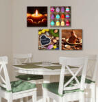 4 Decor Set de 4 tablouri : Iepurasul de Paste