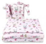  Baby Shop 3 részes ágynemű garnitúra - rózsaszín róka és nyuszi - babastar