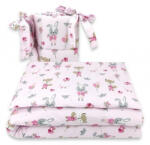  Baby Shop 3 részes ágynemű garnitúra - rózsaszín róka és nyuszi