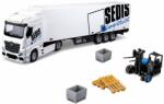 Bburago Tir Mercedes Benz Actros Sedis Logistics cu stivuitor, paleti si lada - 40 cm1/43 (19788)