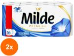 Milde Set 2 x 16 Role Hartie Igienica Milde Premium Cool Blue, 3 Straturi (ROC-2xFIMMLHI011)