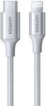 UGREEN 3A US304 Lightning USB-C 2.0 Kábel 1m (ezüst) (70523) - scom