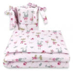  Baby Shop 3 részes ágynemű garnitúra - rózsaszín róka és nyuszi - babyshopkaposvar