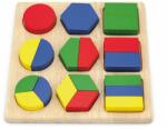 Viga Toys Puzzle educativ din lemn, Viga, Forme geometrice si fractii (N01058573_001) Puzzle