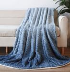 Naturtex Pléd ombre blue 2 rétegű jacqeguard sherpa 150x200cm (81488)
