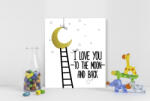 4 Decor Tablou canvas : Moon and Back - beestick-deco - 92,00 RON