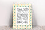 4 Decor Tablou canvas : Regulile familiei - beestick-deco - 104,00 RON