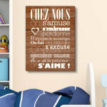 4 Decor Tablou canvas : Chez Nous - beestick-deco - 104,00 RON