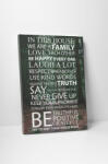 4 Decor Tablou canvas : In this House - beestick-deco - 174,00 RON
