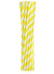  Sárga Yellow Stripes rugalmas papír szívószál 12 db-os (MLG126792) - gyerekagynemu