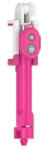  Selfie Stick cu telecomanda detasabila si sistem trepied - IOS si Android - Roz