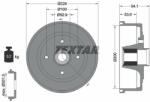 TEXTAR Tambur frana TEXTAR 94041100 (94041100) - automobilus
