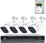 PNI Camera de supraveghere Pachet Kit supraveghere video AHD PNI House PTZ1300 Full HD - NVR si 4 camere exterior 2MP full HD 1080P cu HDD 1Tb inclus (PNI-PTZ1300-1tb) - pcone