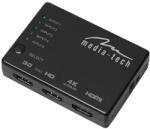 Media-Tech 5 portos HDMI Switch 4K (MT5207) - mobilitcentrum