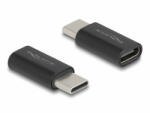 Delock Adapter SuperSpeed USB 10 Gb/s (USB 3.2 Gen 2) USB Type-C dugasz-alj portkímélővel fekete (60034)