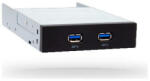 CHIEFTEC Accesoriu carcasa Chieftec MUB-3002 Hub Panou Frontal 2x USB 3.0 Black (MUB-3002)