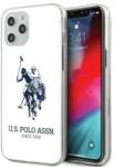 U. S. Polo Assn Husa telefon pentru Apple iPhone 12 Pro Max, Plastic (Alb)