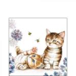 Ambiente Cats and Bees papírszalvéta 25x25cm, 20db-os
