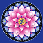 Bindu Mandala hűtőmágnes - Pink lótusz