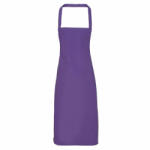 Premier Uniszex, női, férfi kötény, szakács, pincér Premier PR102 100% Cotton Bib Apron -Egy méret, Purple
