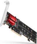 AXAGON PCEM2-ND 2x belső NVME M. 2 port bővítő PCIe kártya (PCEM2-ND)