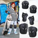 AVEX Set pentru copii, 6 x protectii pentru genunchi, coate si incheieturi (bicicleta, role, skateboard, patine) (KX5069)