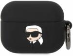 Karl Lagerfeld 3D logó NFT Karl Head szilikon tok Airpods Pro Black