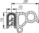 Morek Cheder 2, 5-4 RAL 9005 rola neagra (MCB012AB12)