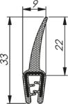 Morek Cheder1-2, 5 RAL 9005 rola neagra 50m (MCC016AB12)