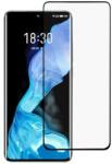  Temp-glass6312737468 Meizu 18 fekete 3D-teljes lefedettséget biztosító karcálló, ütésálló kijelzővédő üvegfólia, 9H tempered glass, törlőkendővel (Temp-glass6312737468)