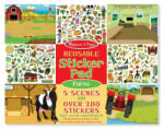  Farm matrica készlet, A farm újrahasználható matrica szett Melissa & Doug Kreatív játék 27, 9 x 35, 6 x 0, 6 cm