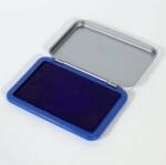  Kis bélyegzőpárna igazolófüzethez, Kisméretű bélyegző párna 12x8 cm - kék tintás